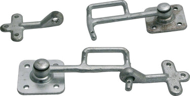 Carpoint klephaaksluitingset – sluiting aanhangerklep linker rechter haak – gegalvaniseerd – voor montage op achterkant of zijkant van de klep – 2 stuks