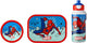 Mepal lunchset (pop-up fles. lunchbox fruitbox) campus - 400 + 750 + 300 ml - broodtrommel en drinkbeker voor kinderen - bento box - pop-up drinkfles - spiderman