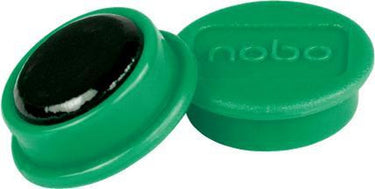 Nobo magnetische whiteboard magneten - pak van 10 stuks - 13mm magneten - groen