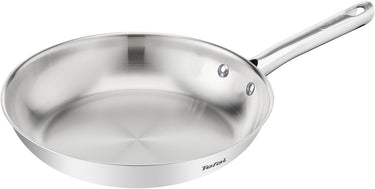 Tefal duetto on b8660434 – braadpan – 24cm – inductiegeschikt – knapperig bakresultaat – premium roestvrij staal – geklonken handgrepen – koekenpan