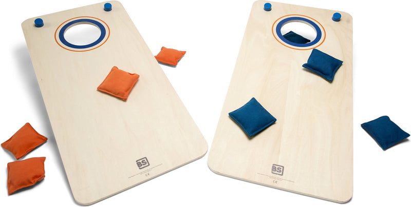 Load image into Gallery viewer, Bs toys cornhole spel - bean bag game - buitenspeelgoed vanaf 8 jaar - pittenzak werpspel speelgoed set - spelletjes voor kinderen - buiten speelgoed - buitenspel - buiten spellen - tuin speelgoed - cadeau kind
