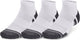Under armour ua performance tech 3pk low-wht unisex sportsokken - wit - jet grijs