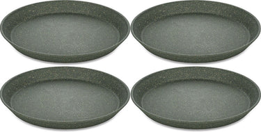 Koziol rond bord, 20.5 cm, set van 4, organic, as grijs - | connect plate