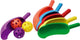 Megaform scoop set of 6 colored bats and balls