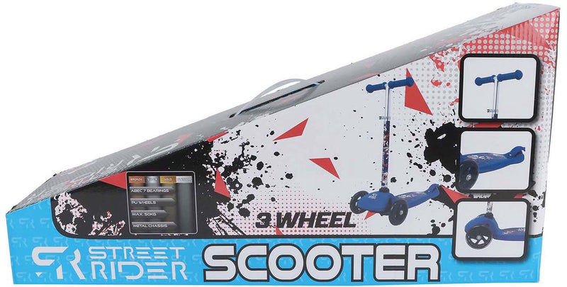 Load image into Gallery viewer, Street rider 3-wiel step met verstelbaar stuur abec 7 blauw
