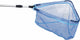 Albatros got’m landingnet rubber – blauw rubber schepnet met uitschuifbare aluminium steel 200 2-delig