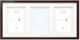 Deknudt frames multifotolijst - bruin - passe-partout - 3 foto's 13x18