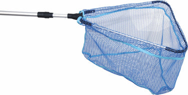 Albatros got’m landingnet rubber – blauw rubber schepnet met uitschuifbare aluminium steel 120 1-delig