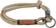 Trixie halsband hond be nordic - half-slip zand zwart - 45x0.8 cm rond gewoven touw