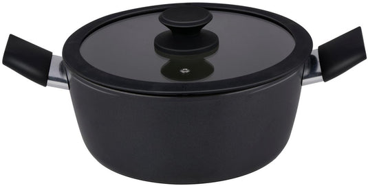 Alpina keramische kookpan ø24 cm – inductie kookpot met keramische antiaanbaklaag – soeppan - pan met deksel