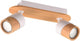Trio aruni - spot - houtkleurig met wit - excl. 2x gu10 4,5w