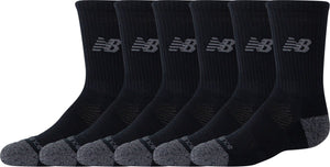 New balance active crew socks 3 pack unisex sportsokken - black 35-37