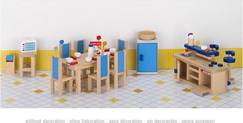 Load image into Gallery viewer, Goki poppenhuismeubeltjes: moderne keuken 30-delig (incl. toebehoren, excl.
