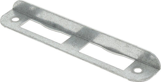Nemef hoeksluitplaat - afgerond - 135 x 24 x 12 mm (lxbxh b+lip) - staal verzinkt - hp1266 - din links
