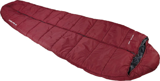 High peak century 300 - mummieslaapzak - donkerrood grijs