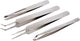 Creotime pincet set, l: 9-12 cm, 4 assorti