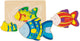 Goki houten 3-lagen puzzel vis