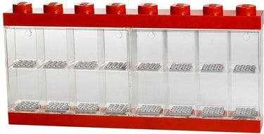 Lego opbergbox minifiguur 16, rood -