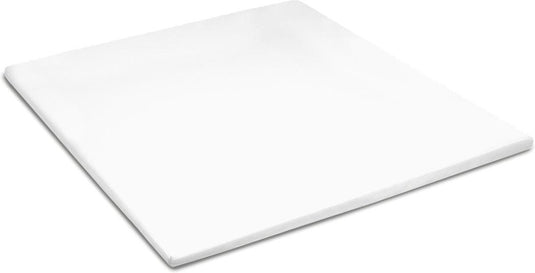 Cinderella sundays hoeslaken topper - satijn - 180x210 cm - tot 15 cm - wit
