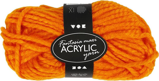 Creativ company oranje maxi acryl garen 35 meter