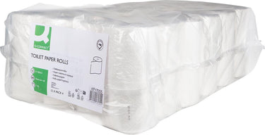 Q-connect toiletpapier, 2-laags, 200 vel, pak van 12 x 4 rollen