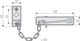 Abus - deurketting eenvoudig - sk69n