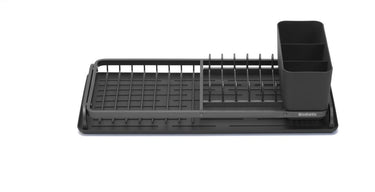 Brabantia sinkside afdruiprek compact - met bestekhouder - dark grey