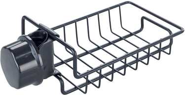 Wenko spoelbakorganizer ohio zwart rvs - gootsteenorganizer - aanrechtorganizer roestvrijstaal zwart - bevestigen zonder boren