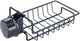 Wenko spoelbakorganizer ohio zwart rvs - gootsteenorganizer - aanrechtorganizer roestvrijstaal zwart - bevestigen zonder boren