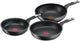 Tefal unlimited - pannenset - 3-delig - inductie - anti-aanbaklaag - geschikt voor alle warmtebronnen