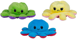 Eddy toys octopus mood pluche knuffel (willekeurige kleur) 15 cm