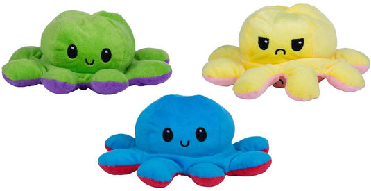 Eddy toys octopus mood pluche knuffel (willekeurige kleur) 15 cm