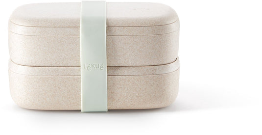 Lékué lunchbox broodtrommel - to go - organic - 1 l - beige