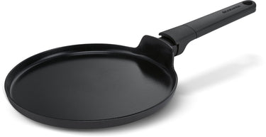 Brabantia vanta pannenkoekenpan - ø 24 cm - flensjespan - keramische antiaanbaklaag titanium versterkt - geschikt voor inductie - 100% pfas vrij - zwart