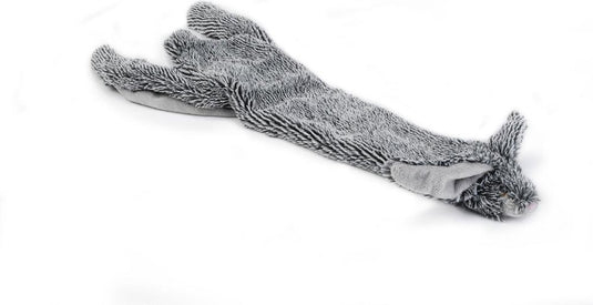 Beeztees flatino konijn - hondenspeelgoed - zwart - 52x15x3,5 cm