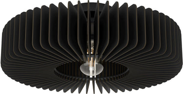 Eglo palombaia plafondlamp - e27 - ø 50 cm - zwart - hout|staal