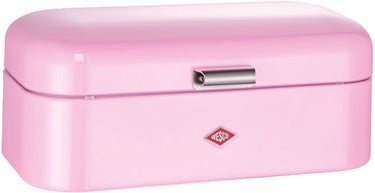 Wesco grandy broodtrommel | 10 liter - maat l | metaal - roze | keukenopslag