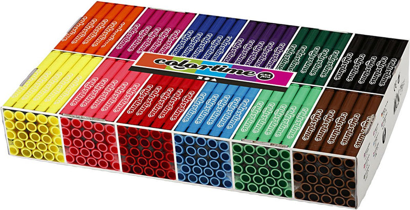 Load image into Gallery viewer, Colortime grootverpakking met 12x24 gekleurde jumbo stiften
