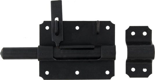 Starx - hangslotgrendel - schuifgrendel met hangslot ogen - stift 16mm - zwart