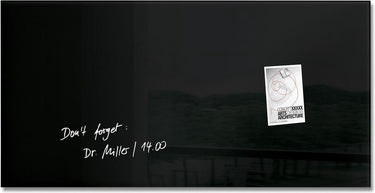 Sigel glasmagneetbord - artverum - 91x46cm - zwart - si-gl145
