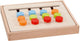 Goki kleurenrangschikspel 22,6x18,2x3cm, met 16 voorbeeldplaatjes, hout en karton, in houten doos, 4+
