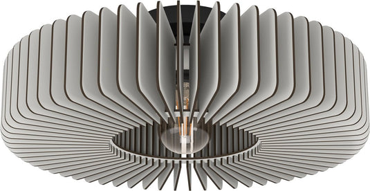 Eglo palombaia plafondlamp - e27 - ø 50 cm - grijs|zwart - hout|staal