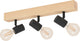 Eglo townshend 3 spot - 3 lichts - e27 - bruin - zwart - fsc hout