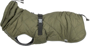 Trixie hondenjas - olijfgroen 45 cm - waterdicht, verstelbaar, fleece voering