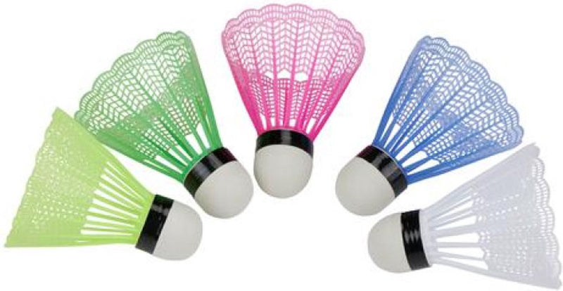 Load image into Gallery viewer, Eddy toys badminton shuttles - 5 stuks – badminton shuttlecocks plastic – gekleurde badminton shuttles – badminton ballen voor training en recreatief spel
