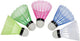 Eddy toys badminton shuttles - 5 stuks – badminton shuttlecocks plastic – gekleurde badminton shuttles – badminton ballen voor training en recreatief spel