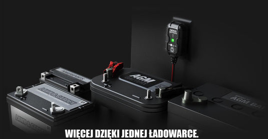 Noco genius1eu acculader - 1-ampere – 6 12 volt – volautomatisch - laadt en onderhoudt - druppellader
