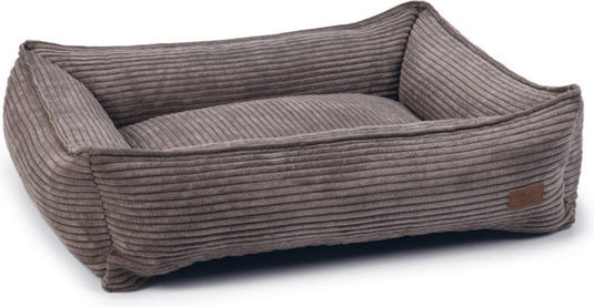 Designed by lotte ribbed - hondenmand - bruin - 80x70x22 cm