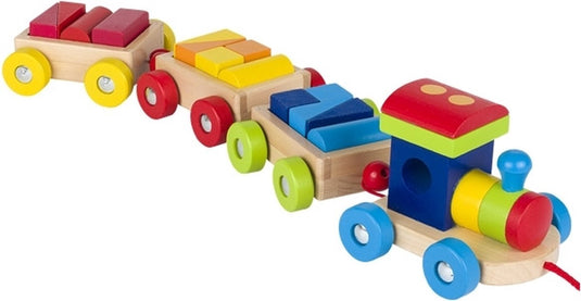 Goki houten trein met blokken