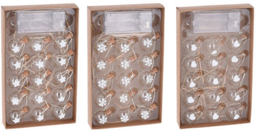 Koopman draadslinger met 15 kerstballetjes led warm white